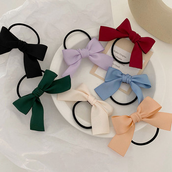 1 PC Κορεατικά παπιγιόν Scrunchies για γυναικεία κορδέλα ελαστικά μαλλιά Αξεσουάρ για τα μαλλιά παπιγιόν Αλογοουρά