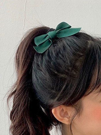 1 PC Κορεατικά παπιγιόν Scrunchies για γυναικεία κορδέλα ελαστικά μαλλιά Αξεσουάρ για τα μαλλιά παπιγιόν Αλογοουρά