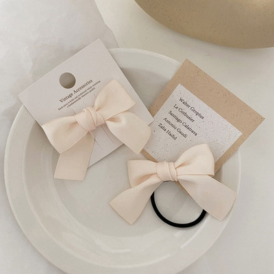 1 kom. korejske gumice za kosu s mašnom u čvor, gumice za kosu, modne vrpce, elastične gumice za kosu, vezice za rep, dodaci za kosu