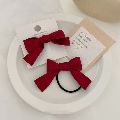 1 kom. korejske gumice za kosu s mašnom u čvor, gumice za kosu, modne vrpce, elastične gumice za kosu, vezice za rep, dodaci za kosu
