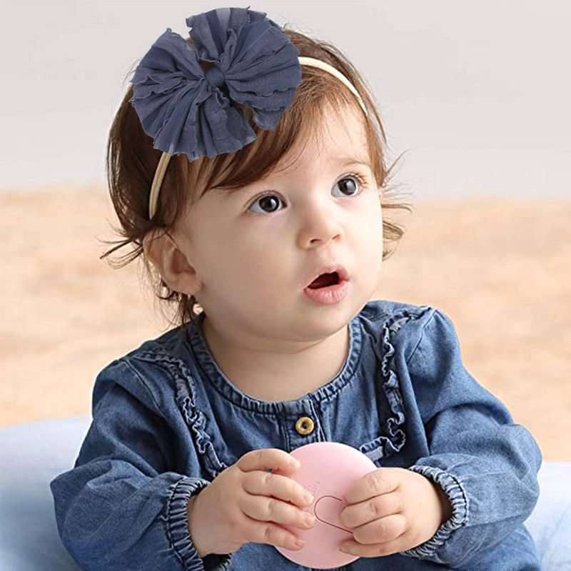 Aranyos masni baba nejlon fejpánt puha csipke lányok hajgumik divat újszülött hercegnő csecsemők hajszálak gyerekeknek tavaszi haj kiegészítők