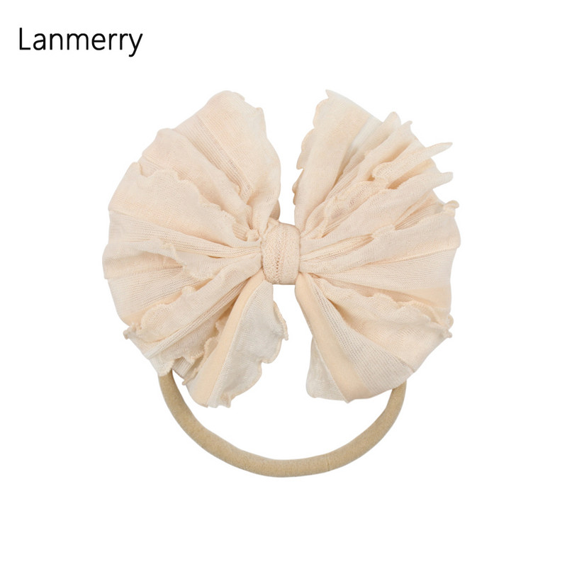 Aranyos masni baba nejlon fejpánt puha csipke lányok hajgumik divat újszülött hercegnő csecsemők hajszálak gyerekeknek tavaszi haj kiegészítők