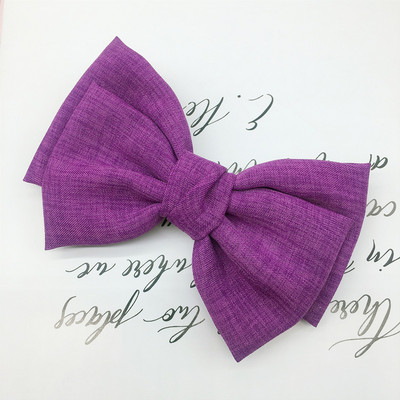 Tavaszi lófarokcsipesz hajfogantyúk Női Vintage vászonrudak 2 szintes nagy, nagy masni hajcsat Koreai divatos hajkiegészítők