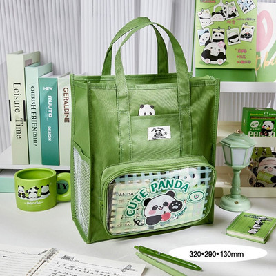 Panda Tote Školska torba Prijenosna torba za studente velikog kapaciteta Vodootporna torba za pohranu pisaćih materijala Pribor za učenje