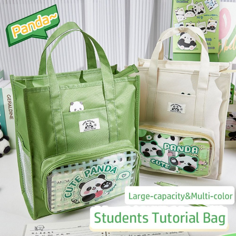 Panda Tote Školska torba Prijenosna torba za studente velikog kapaciteta Vodootporna torba za pohranu pisaćih materijala Pribor za učenje