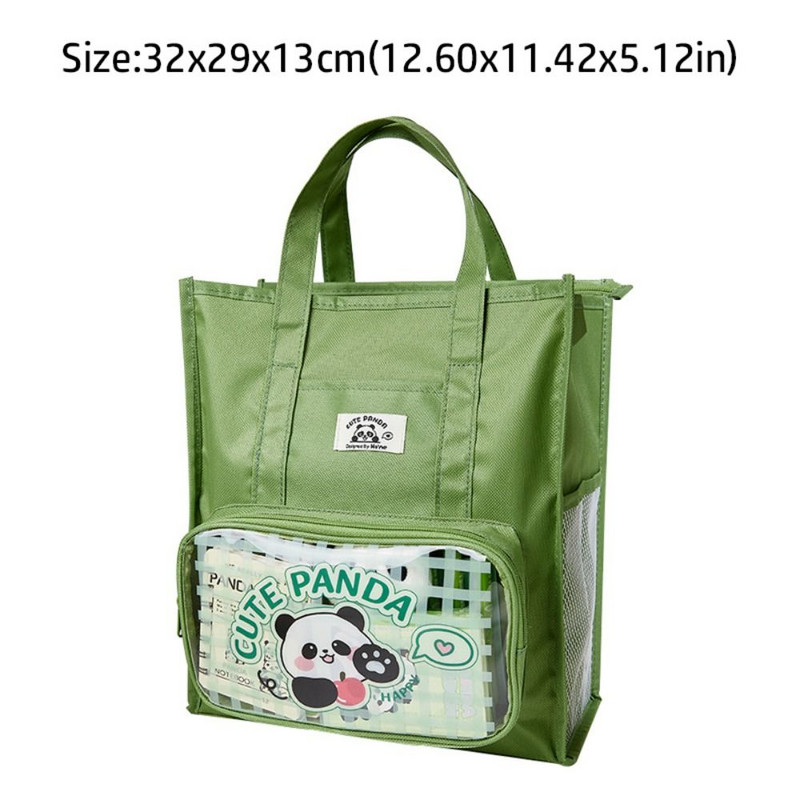 Panda Tote Školska torba Prijenosna torba za studente velikog kapaciteta Vodootporna torba za pohranu pisaćih materijala Pribor za učenje
