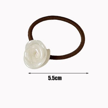 2023 Hair Tie Rope Γυναικεία Μόδα Τριαντάφυλλο Λουλούδι Λάστιχα για μαλλιά Scrunchies Μόδα ελαστικά αξεσουάρ μαλλιών