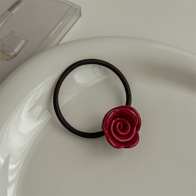 2023 Hajkötő kötél Női divat Rózsa Virág Haj Gumiszalagok Scrunchis Divatos Rugalmas Hajkiegészítők