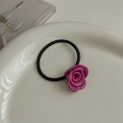2023 Hajkötő kötél Női divat Rózsa Virág Haj Gumiszalagok Scrunchis Divatos Rugalmas Hajkiegészítők