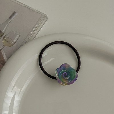 2023 Hajkötő kötél Női divat Rózsa Virág Haj Gumiszalagok Scrunchis Divatos Rugalmas Hajkiegészítők