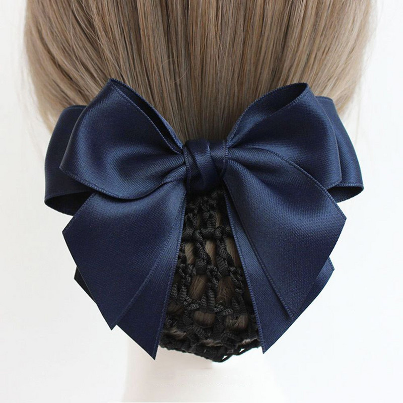 Korejska satenska mašna Ukosnica s mrežastom punđom Vrpca Punđa Pokrivalo Pokrivalo za kosu Dodaci za kosu Snood s mašnom Ženske kopče za kosu