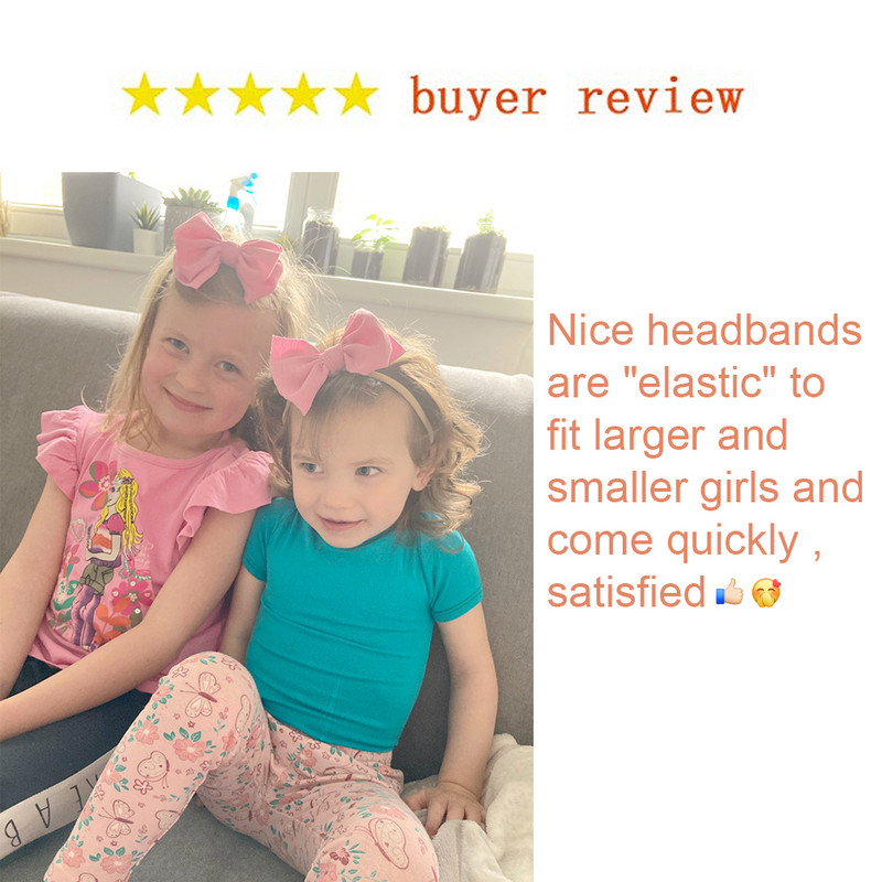 Φιόγκοι με υφή με ραβδώσεις 4,5" Ελαστική νάιλον κορδέλα κεφαλής για κορίτσια Χαριτωμένο κλιπ μαλλιών για βρέφη Αξεσουάρ μαλλιών για παιδιά