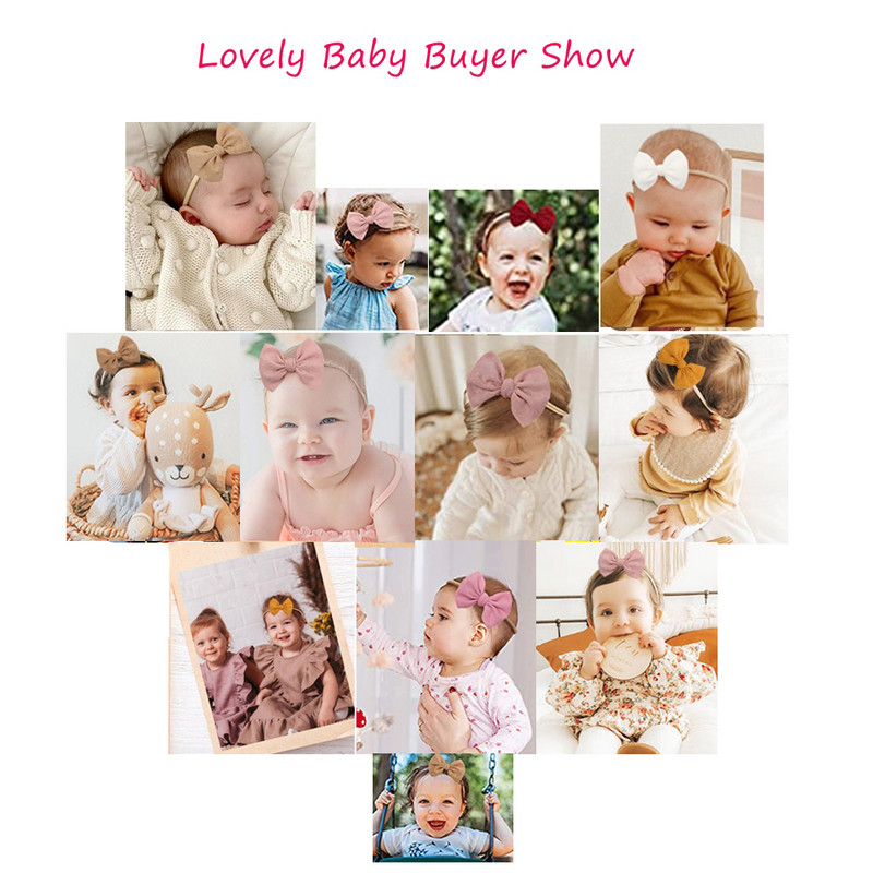 Φιόγκοι με υφή με ραβδώσεις 4,5" Ελαστική νάιλον κορδέλα κεφαλής για κορίτσια Χαριτωμένο κλιπ μαλλιών για βρέφη Αξεσουάρ μαλλιών για παιδιά