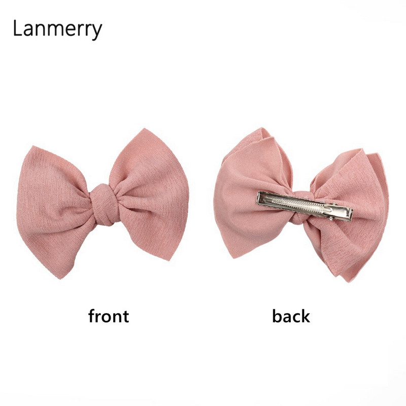 Φιόγκοι με υφή με ραβδώσεις 4,5" Ελαστική νάιλον κορδέλα κεφαλής για κορίτσια Χαριτωμένο κλιπ μαλλιών για βρέφη Αξεσουάρ μαλλιών για παιδιά