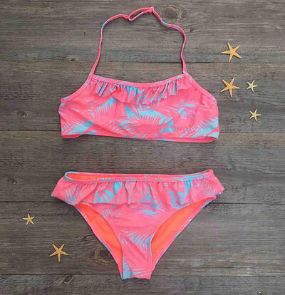 Dvodijelni kupaći kostimi za djevojčice Bikini print sa cvjetićima Bikini set za djevojčice Kupaći kostim Dječji kupaći kostimi Dječji kupaći kostimi Odjeća za plažu za djevojčice