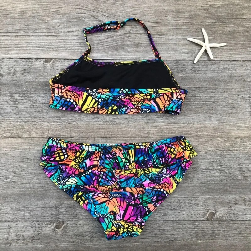 Dvodijelni kupaći kostimi za djevojčice Bikini print sa cvjetićima Bikini set za djevojčice Kupaći kostim Dječji kupaći kostimi Dječji kupaći kostimi Odjeća za plažu za djevojčice