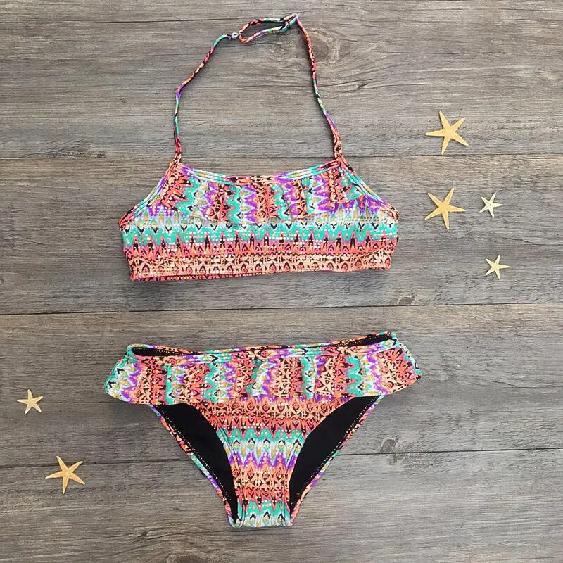 Dvodijelni kupaći kostimi za djevojčice Bikini print sa cvjetićima Bikini set za djevojčice Kupaći kostim Dječji kupaći kostimi Dječji kupaći kostimi Odjeća za plažu za djevojčice