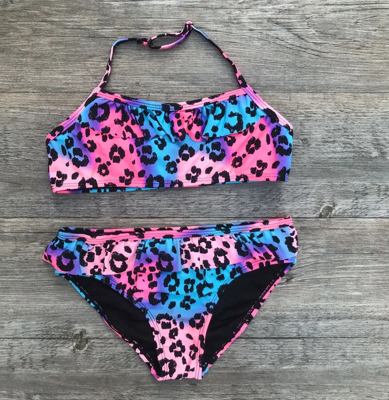 Dvodijelni kupaći kostimi za djevojčice Bikini print sa cvjetićima Bikini set za djevojčice Kupaći kostim Dječji kupaći kostimi Dječji kupaći kostimi Odjeća za plažu za djevojčice