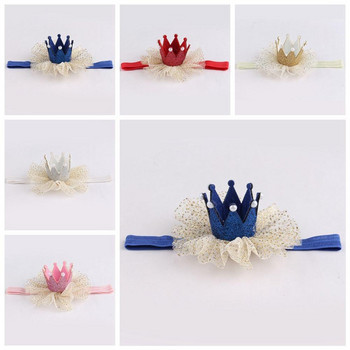 Cute Kids Baby Girl Toddler Lace Crown Hair Band Αξεσουάρ κεφαλής