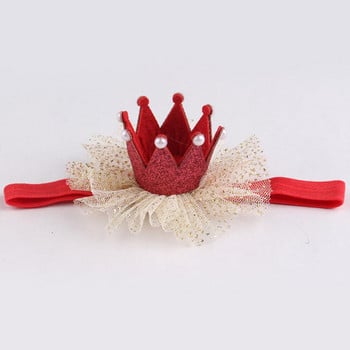 Cute Kids Baby Girl Toddler Lace Crown Hair Band Αξεσουάρ κεφαλής