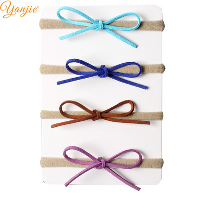 4db/szett Lányok Velúr tömör masni rugalmas nylon fejpánt 2023 lányoknak és gyerekeknek nylon fejpánt haj masni lányoknak hajkiegészítők