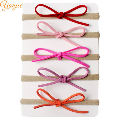 4db/szett Lányok Velúr tömör masni rugalmas nylon fejpánt 2023 lányoknak és gyerekeknek nylon fejpánt haj masni lányoknak hajkiegészítők