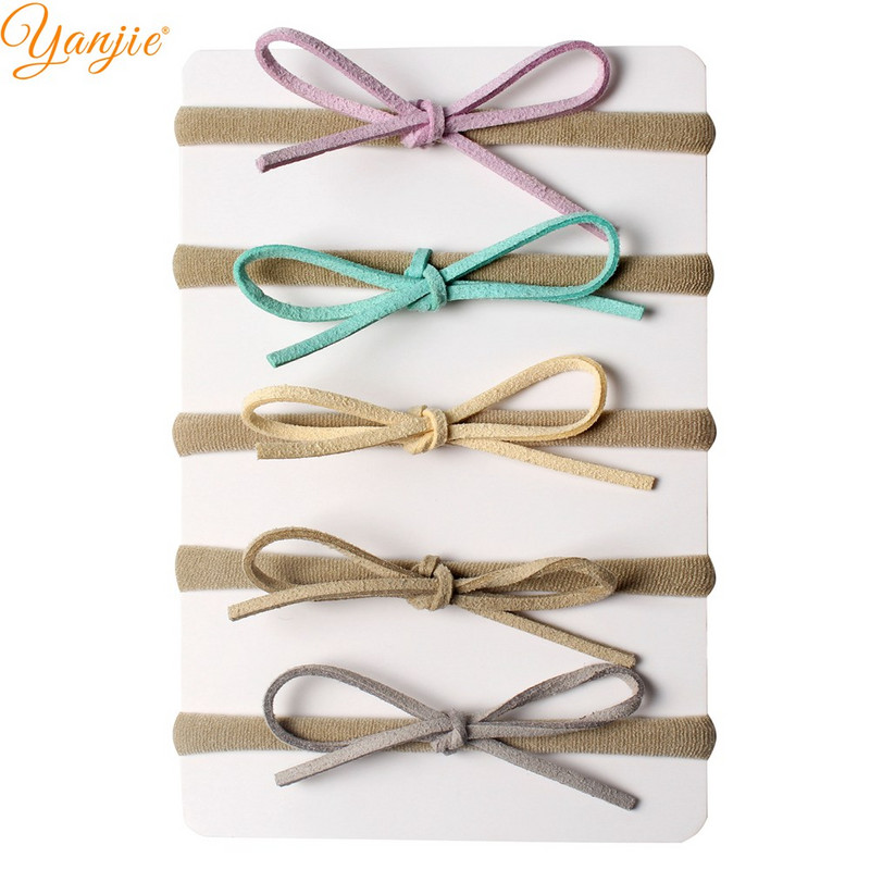 4db/szett Lányok Velúr tömör masni rugalmas nylon fejpánt 2023 lányoknak és gyerekeknek nylon fejpánt haj masni lányoknak hajkiegészítők