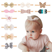 1 KOM Lytwtw's Baby PU jednorog traka za kosu Traka za kosu Traka za glavu za djevojčice Elastična novorođenčad Dodaci za kosu Odjeća