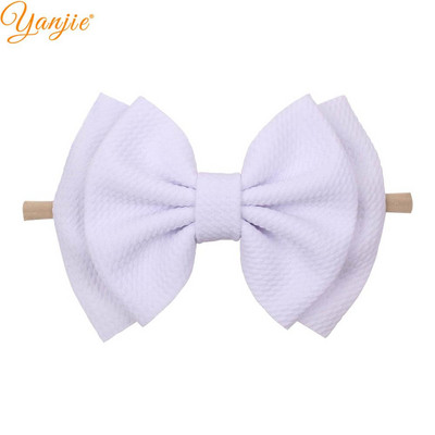 YANJIE 2023 New Arrival 6" Μαλλιά Φιόγκοι Νάιλον Κεφαλοδέτες Ύφασμα Elastic Baby Headband Αξεσουάρ μαλλιών για κορίτσια DIY Headwear Hairband