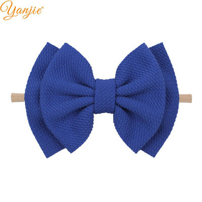 YANJIE 2023 New Arrival 6" Μαλλιά Φιόγκοι Νάιλον Κεφαλοδέτες Ύφασμα Elastic Baby Headband Αξεσουάρ μαλλιών για κορίτσια DIY Headwear Hairband