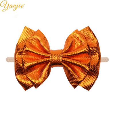 YANJIE 2023 New Arrival 6" Μαλλιά Φιόγκοι Νάιλον Κεφαλοδέτες Ύφασμα Elastic Baby Headband Αξεσουάρ μαλλιών για κορίτσια DIY Headwear Hairband
