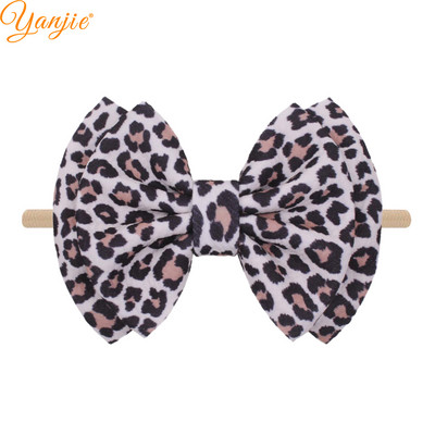 YANJIE 2023 New Arrival 6" Μαλλιά Φιόγκοι Νάιλον Κεφαλοδέτες Ύφασμα Elastic Baby Headband Αξεσουάρ μαλλιών για κορίτσια DIY Headwear Hairband