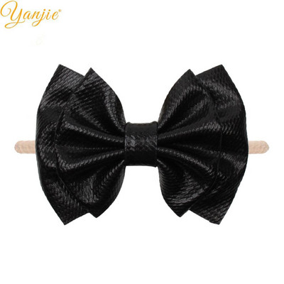 YANJIE 2023 New Arrival 6" Μαλλιά Φιόγκοι Νάιλον Κεφαλοδέτες Ύφασμα Elastic Baby Headband Αξεσουάρ μαλλιών για κορίτσια DIY Headwear Hairband
