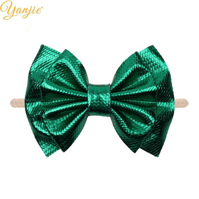 YANJIE 2023 New Arrival 6" Μαλλιά Φιόγκοι Νάιλον Κεφαλοδέτες Ύφασμα Elastic Baby Headband Αξεσουάρ μαλλιών για κορίτσια DIY Headwear Hairband