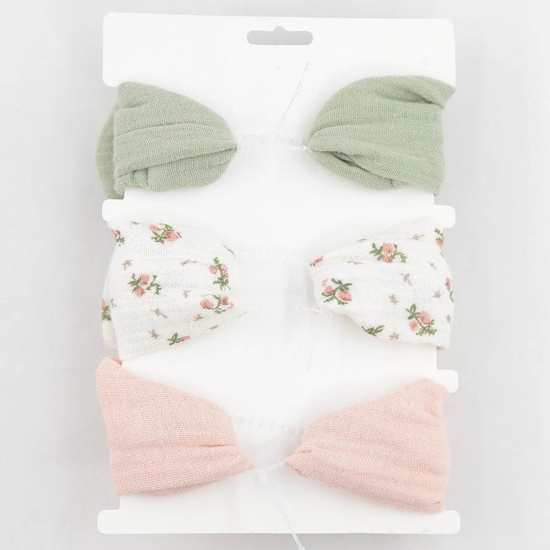 3gab. Meiteņu galvassegas Komplekts Bow Mezgls Galvas aptinējs Pārsējs Bērniem Maziem bērniem Galvassegas Matu lente Zīdaiņu jaundzimušo matu aksesuāri