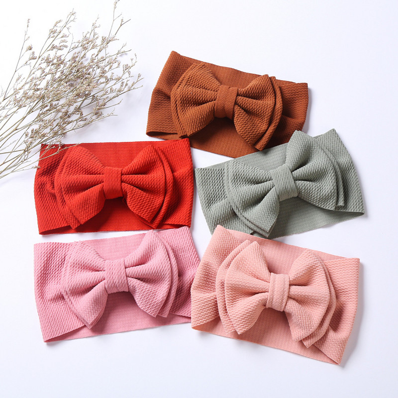 Új baba masni kettős rétegű nagy masni újszülött fejpánt virág lányoknak