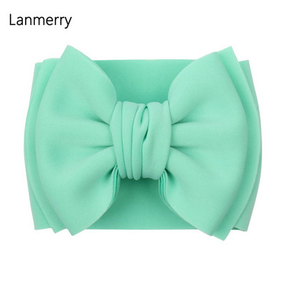 7`` Big Double Layer Puff Hair Bows Headband for Kids New Fashion Spring Elastic Headwrap Girls Cute Hair Accessories Χονδρική