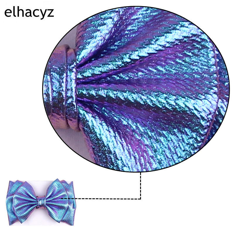 2024 ΝΕΟ 7`` Μεγάλο 7`` Φιόγκο κεφαλής Glitter Μεταλλικό Φιόγκο Turban Trendy Bullet υφασμάτινη ζώνη μαλλιών Παιδικά αξεσουάρ μαλλιών