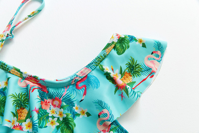 Dvodijelni kupaći kostim za djevojčice s volanima Dvodijelni kupaći kostimi za djevojčice Odjeća za plivanje za malu djecu