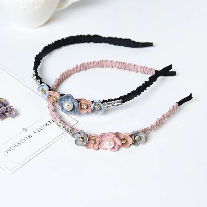 Koreai virágos fejpánt lányoknak strasszkoronás hajpántok kiváló minőségű női és lányos hajkiegészítők parti kézzel készített ékszerek