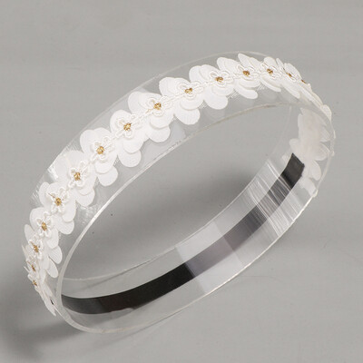 Új babafotó kellékek hajkiegészítők lányoknak újszülött fotózáshoz Virágos nyakkötős gyöngysor Fejpánt csecsemő barkácsfejfedők