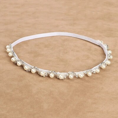 Új babafotó kellékek hajkiegészítők lányoknak újszülött fotózáshoz Virágos nyakkötős gyöngysor Fejpánt csecsemő barkácsfejfedők