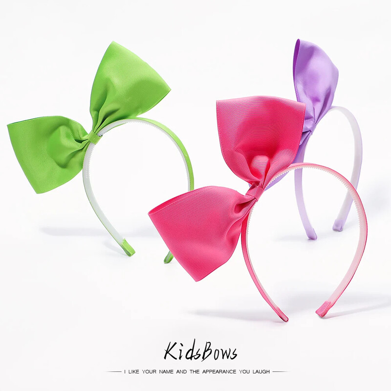 1 db Gyerekek Aranyos masni hajgumik Sweet Candy Color Lányok Hajpántok Boutique Szalag Kézzel Készített Fejfedők Gyermek Haj Kiegészítők Ajándék