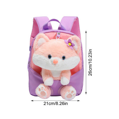 Plišani ruksak s plišanim mačkama s plišanim mačkama i uklonjivim ruksakom s plišanim mačkama za djevojčice, modni mini ženski ruksak