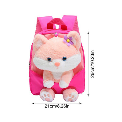 Plišani ruksak s plišanim mačkama s plišanim mačkama i uklonjivim ruksakom s plišanim mačkama za djevojčice, modni mini ženski ruksak
