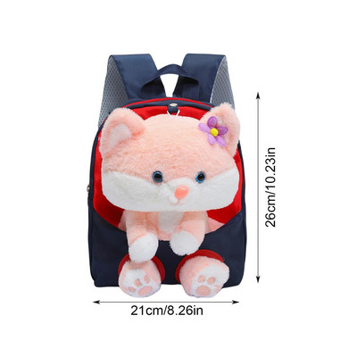 Plišani ruksak s plišanim mačkama s plišanim mačkama i uklonjivim ruksakom s plišanim mačkama za djevojčice, modni mini ženski ruksak