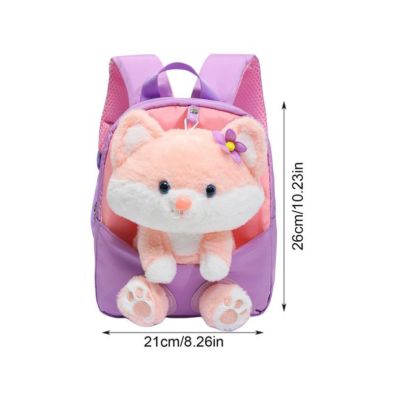 Plišani ruksak s plišanim mačkama s plišanim mačkama i uklonjivim ruksakom s plišanim mačkama za djevojčice, modni mini ženski ruksak