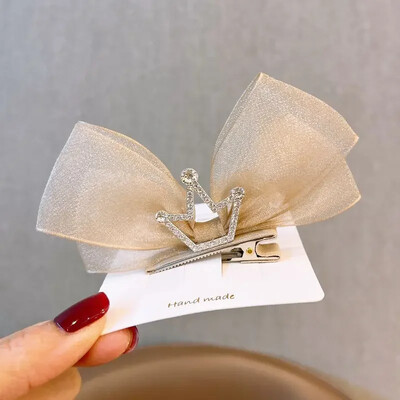 Koreai géz Gyermek masni hajtű 3D Princess Crown Hajtű Születésnapi fotózás Fejfedők Lányok Gyerek Hajkiegészítők