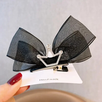 Koreai géz Gyermek masni hajtű 3D Princess Crown Hajtű Születésnapi fotózás Fejfedők Lányok Gyerek Hajkiegészítők