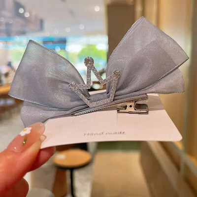 Koreai géz Gyermek masni hajtű 3D Princess Crown Hajtű Születésnapi fotózás Fejfedők Lányok Gyerek Hajkiegészítők